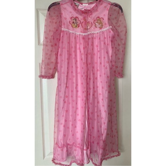 Disney Pajamas Disney Princess Girls Nightgown And Robe Set M